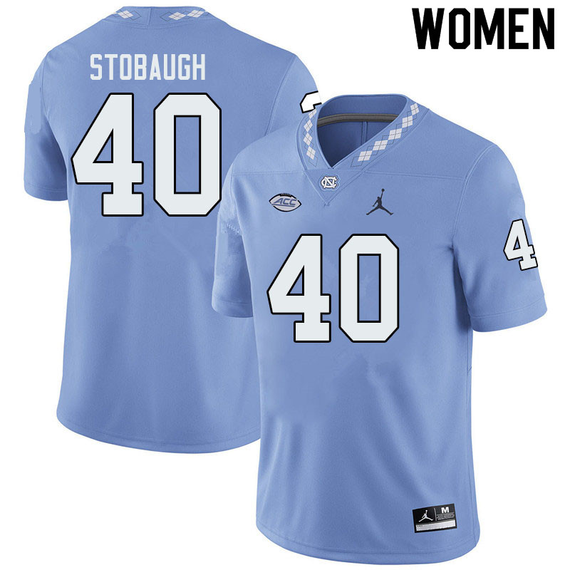 Jordan Brand Women #40 Ben Stobaugh North Carolina Tar Heels College Football Jerseys Sale-Blue